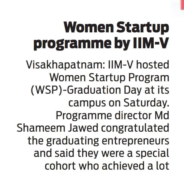 IIMV hosted the Women Startup Program Graduation Day - 09.05.2022