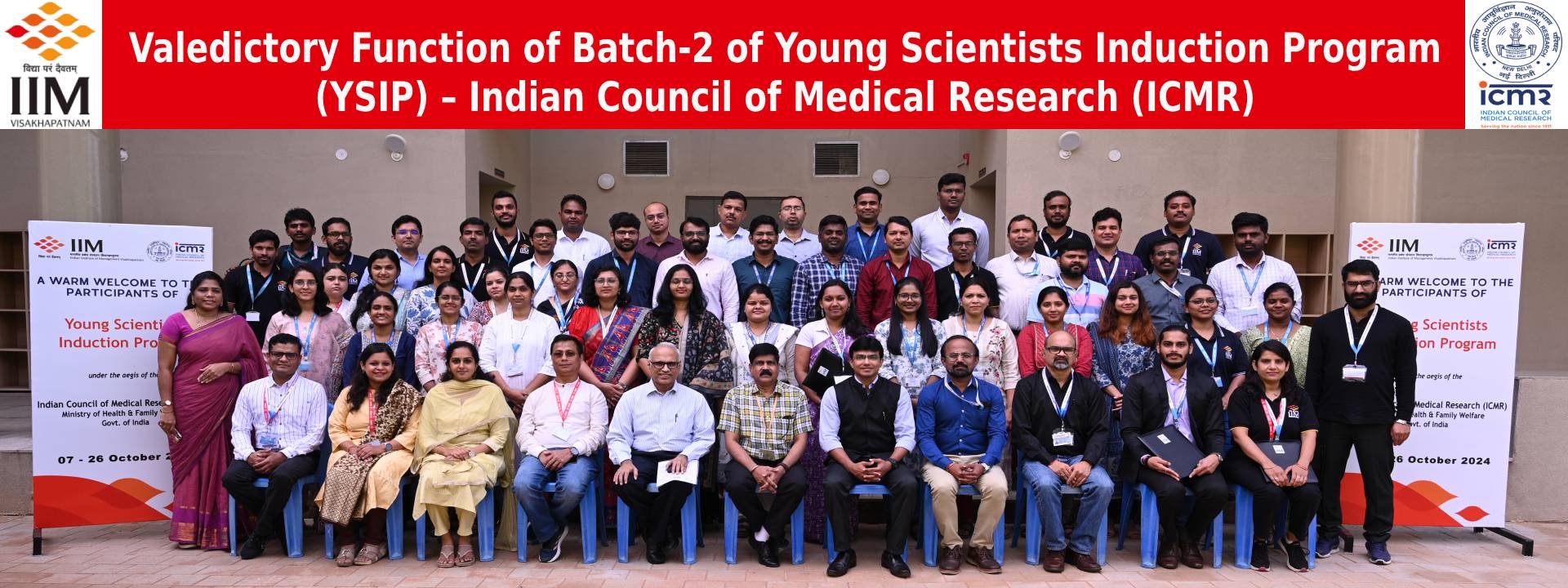 Valedictory Function of Batch-2 of Young Scientists Induction Program (YSIP) – Indian Council of Medical Research (ICMR)