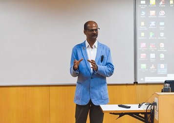 Prof. Arni S.R. Srinivasa Rao donates Handbook of Statistics series to IIM Visakhapatnam library