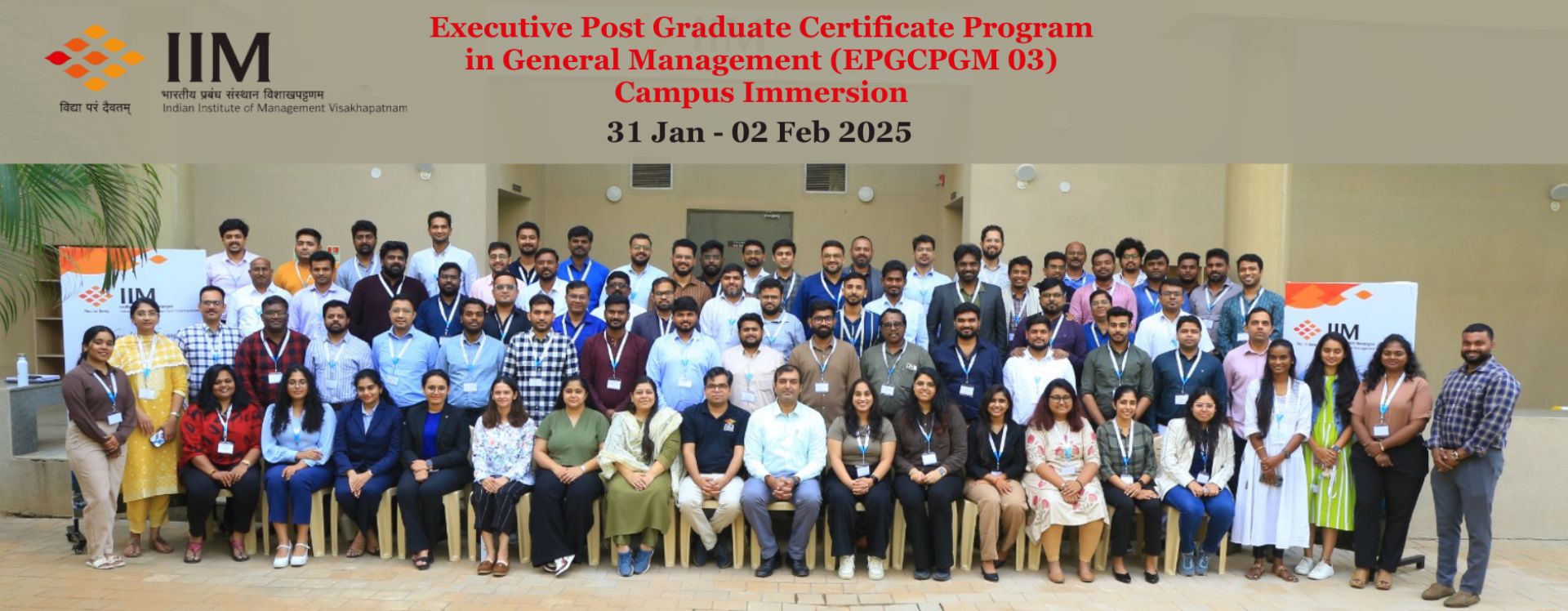 Executive Post Graduate Certificate Program in General Management (EPGCPGM 03) Campus Immersion