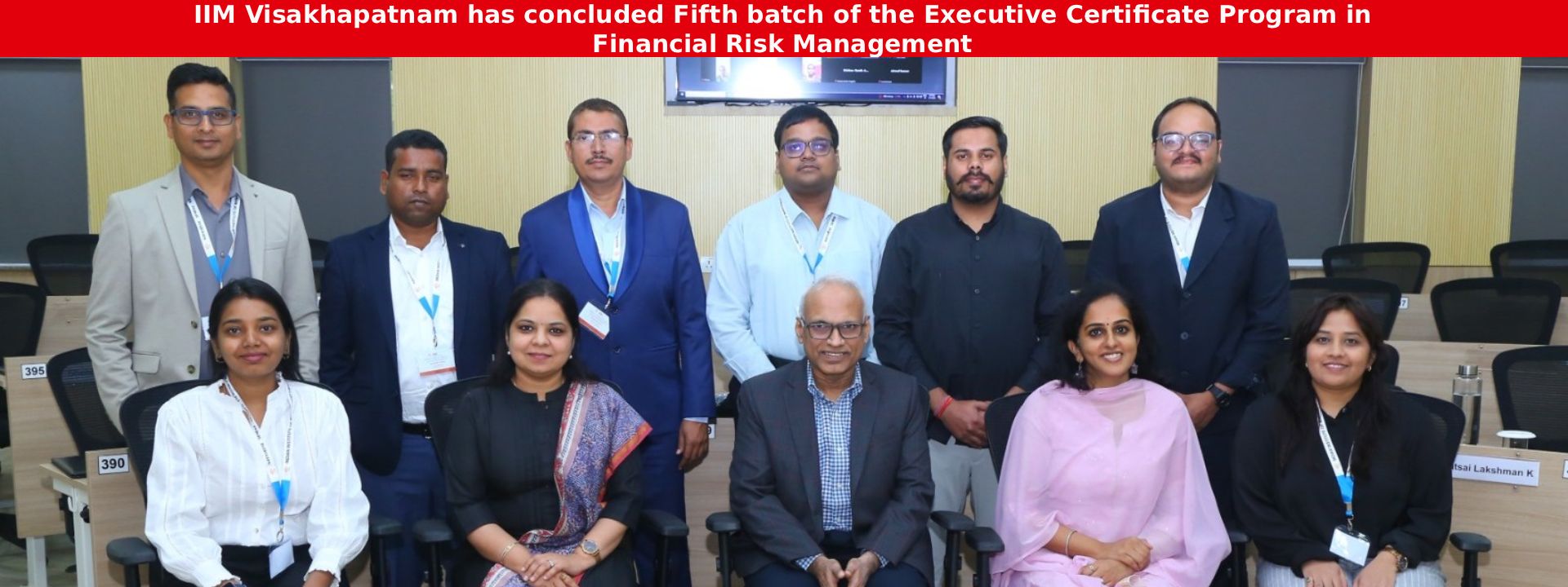 IIM Visakhapatnam has concluded Fifth batch of the Executive Certificate Program in Financial Risk Management