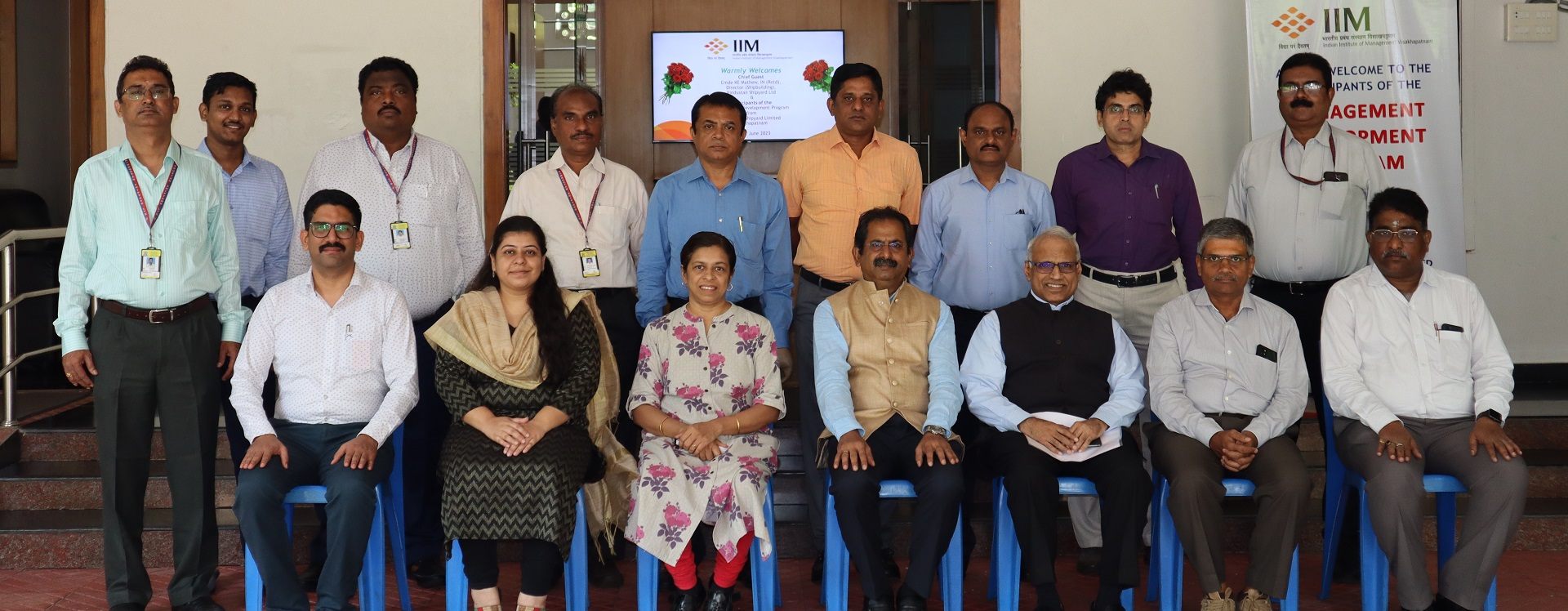 Capacity building programme for Hindustan Shipyard Limited Senior Management Officers