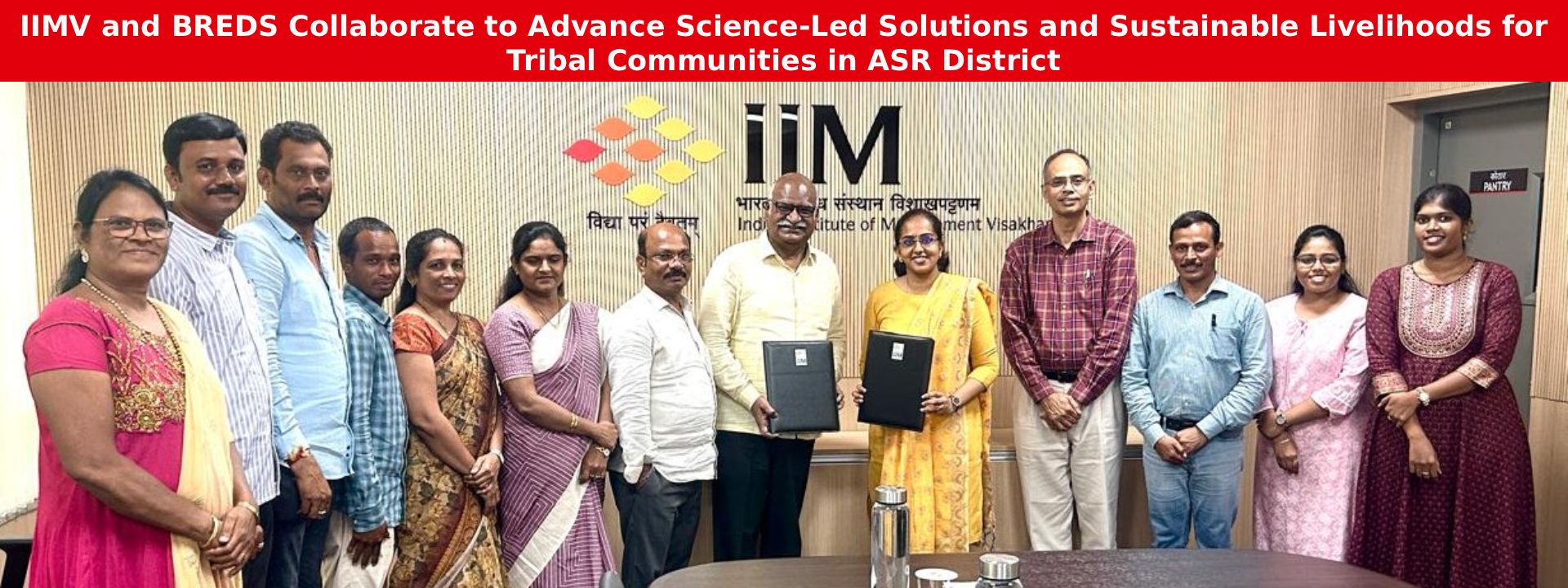 IIMV and BREDS Collaborate to Advance Science-Led Solutions and Sustainable Livelihoods for Tribal Communities in ASR District