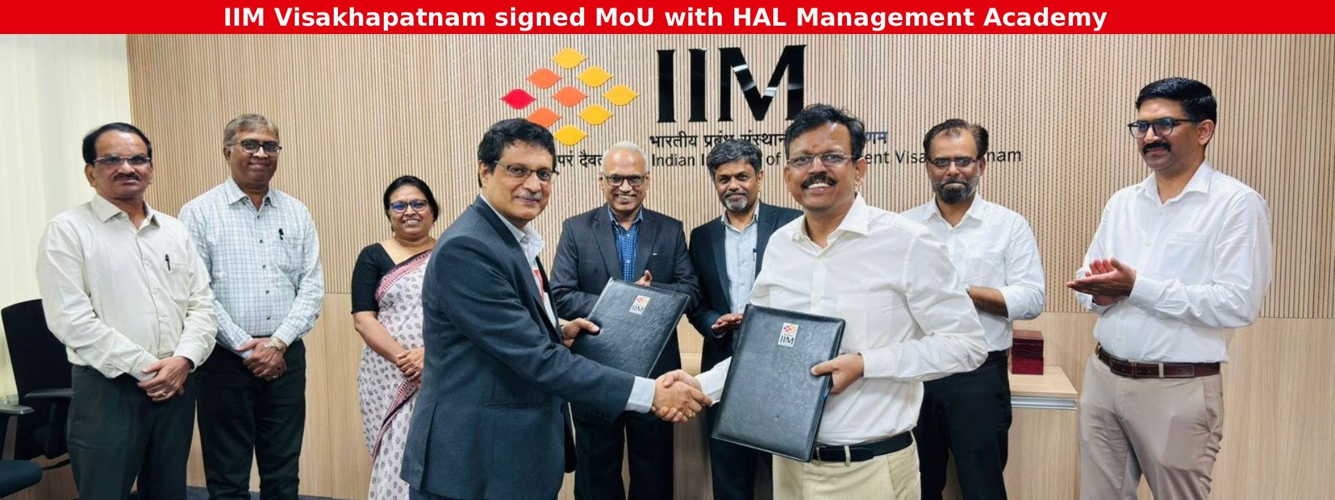 IIM Visakhapatnam signed MoU with HAL Management Academy