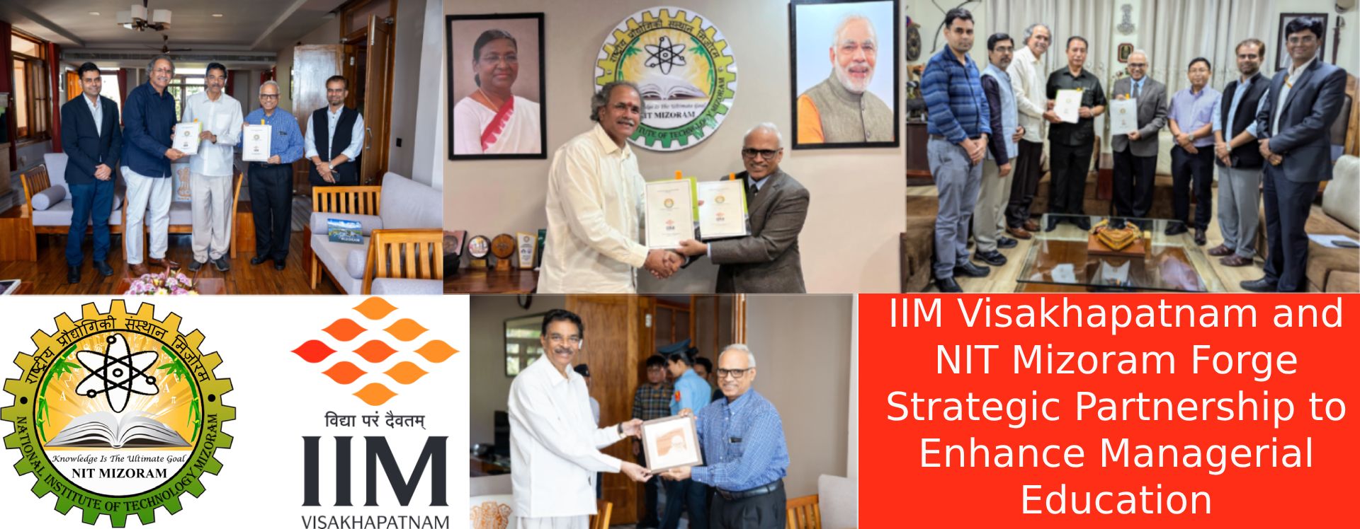 IIM Visakhapatnam and NIT Mizoram Forge Strategic Partnership to Enhance Managerial Education