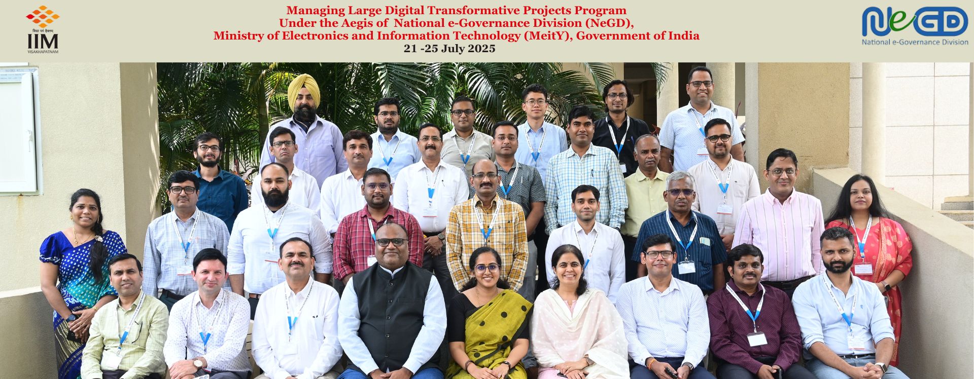 Managing Large Digital Transformative Projects Program under the Aegis of NeGD, MeitY, Government of India