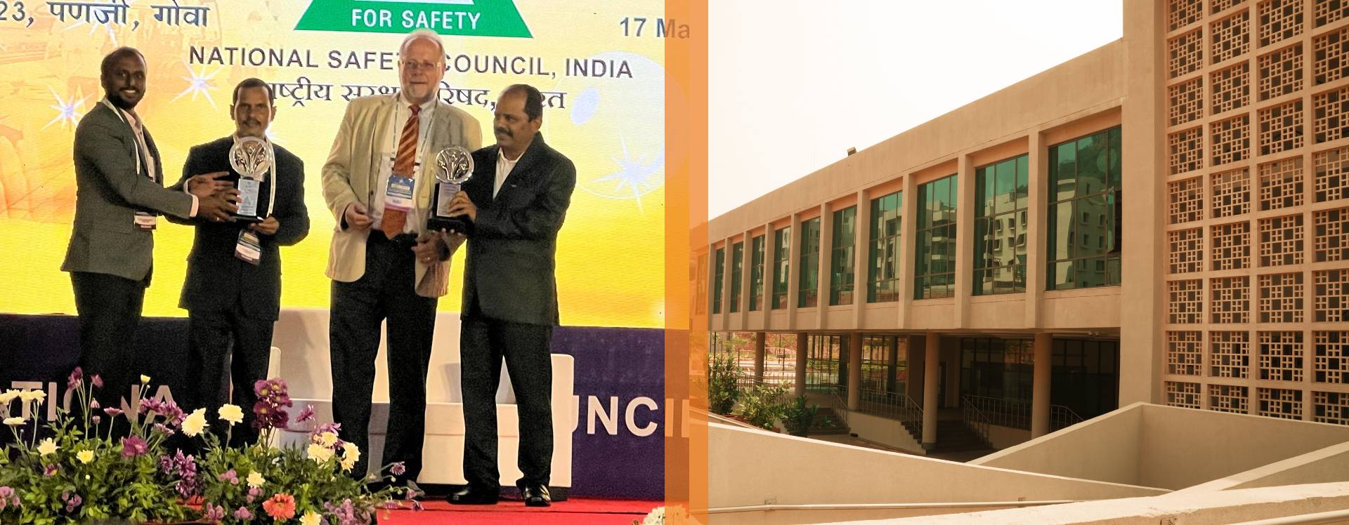 IIM Visakhapatnam Project has won the prestigious NSCI Safety Award Shreshtha Suraksha Puraskar (Silver trophy)