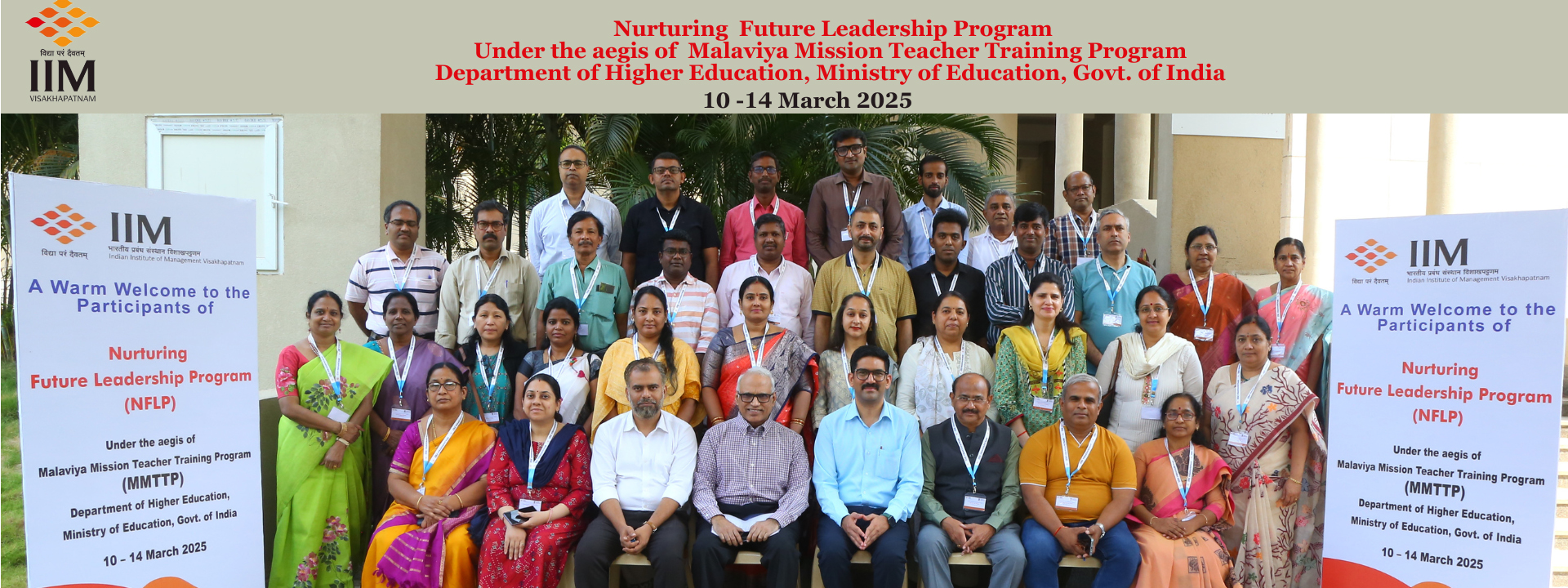 Nurturing  Future Leadership Program(NFLP) under the aegis of  Malaviya Mission Teacher Training Program (MMTTP) Department of Higher Education, Ministry of Education, Govt. of India 