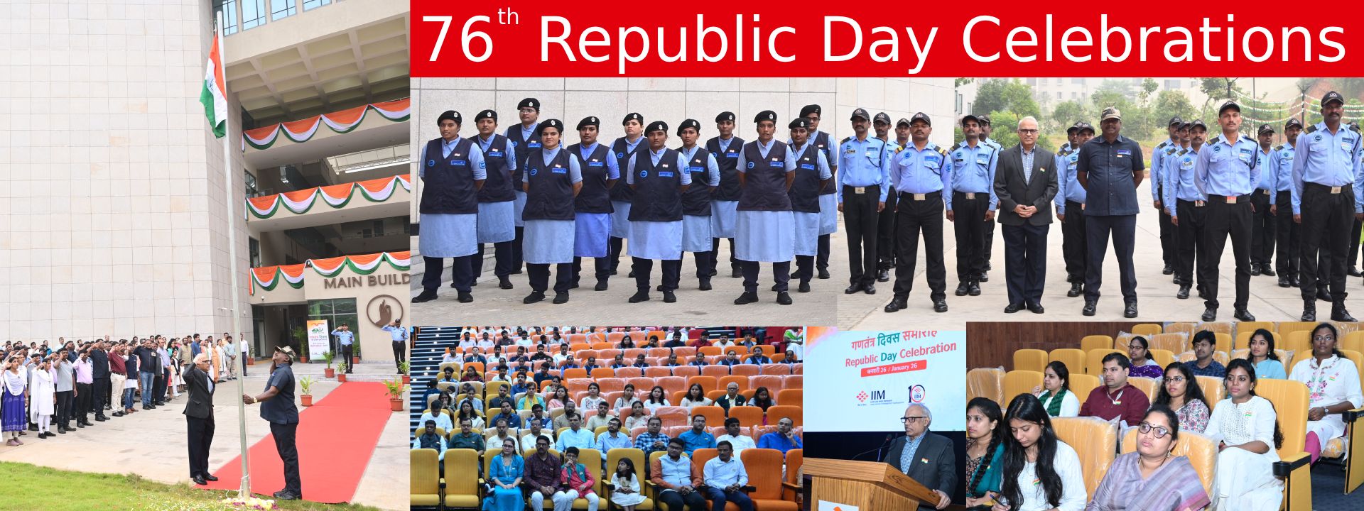 IIMV Celebrated 76th Republic day - 26.01.2024