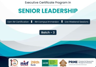 Executive Certificate Program in Senior Leadership (Batch 3)