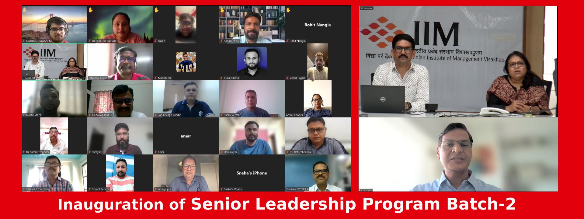 Inauguration of Senior Leadership program batch-2