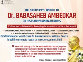 Floral Tribute to Dr. Babasaheb Ambedkar 