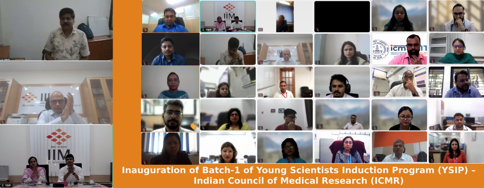 Inauguration of Batch-1 of Young Scientists Induction Program (YSIP) – Indian Council of Medical Research (ICMR)